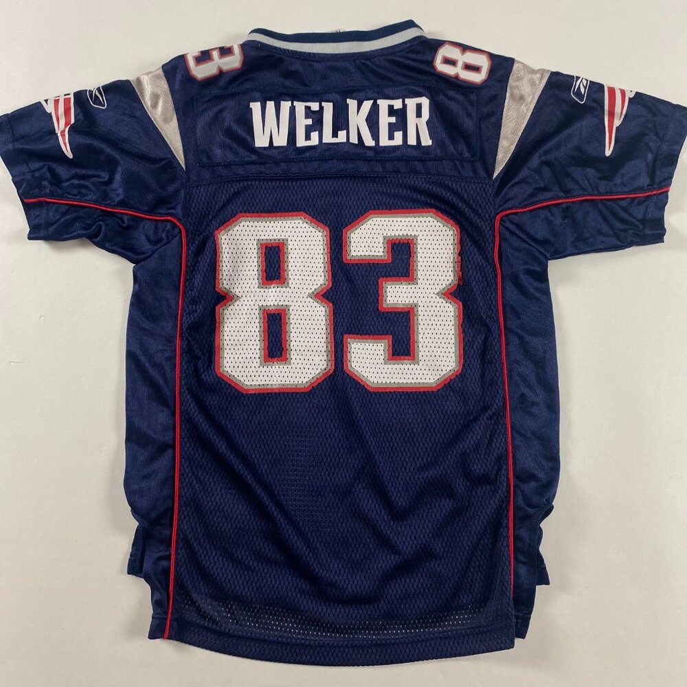 New England Patriots Wes Welker Reebok Football Jersey Boys Medium 10-12